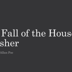 Literary devices in the fall of the house of usher